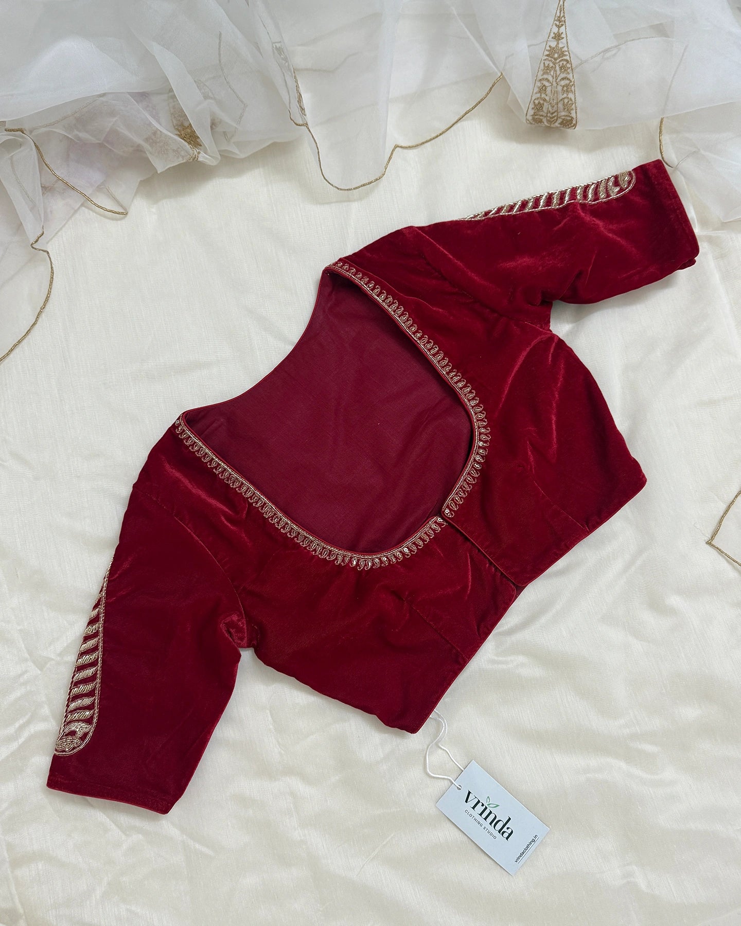 Leela Red Blouse