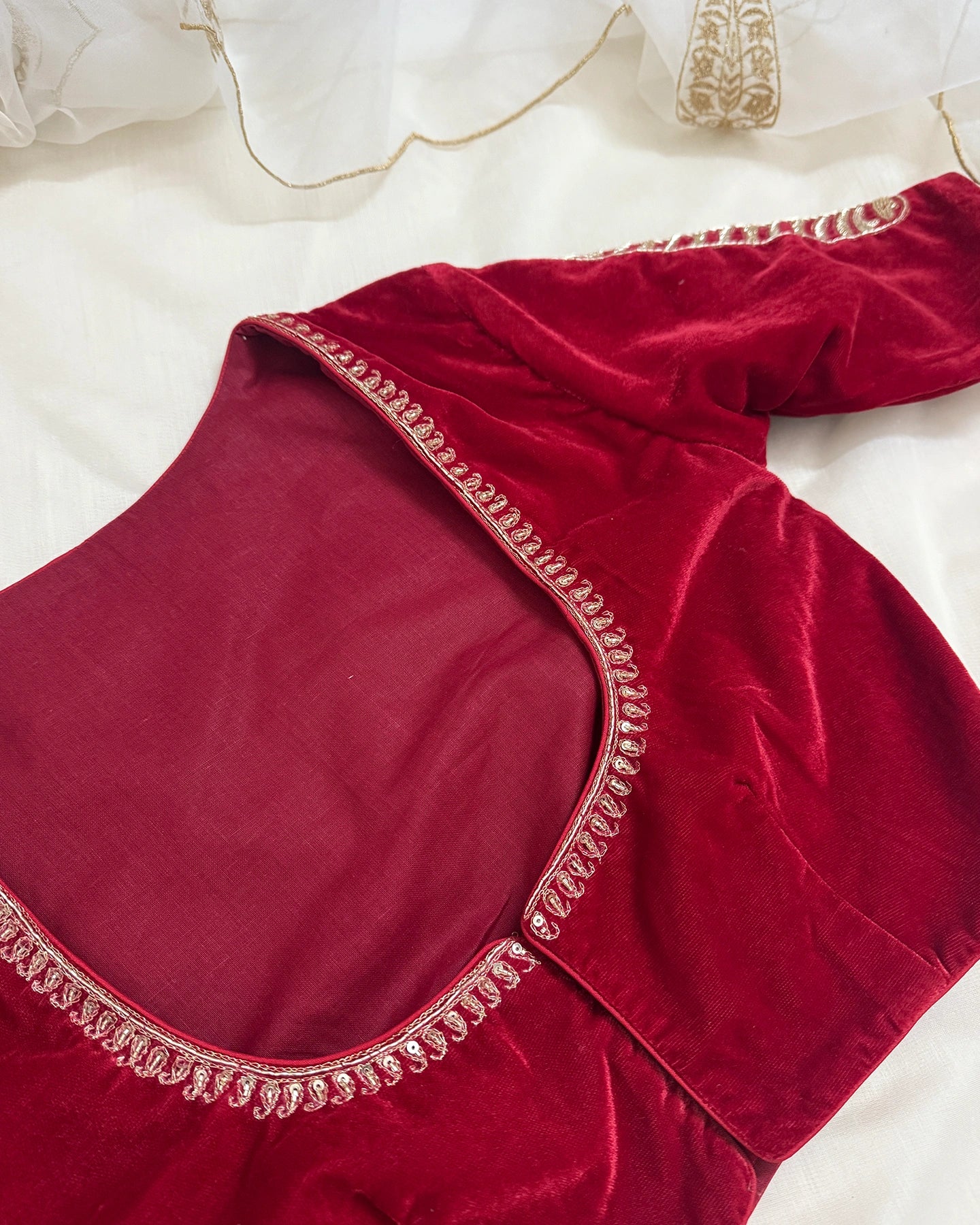 Leela Red Blouse