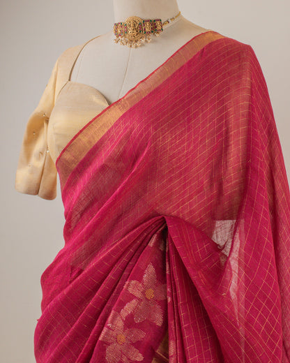 Madhavi Rani Linen Saree
