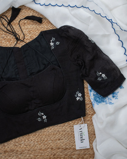 Madhulata Black Blouse