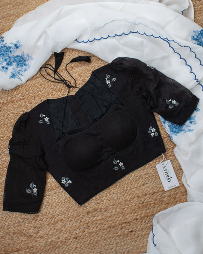 Madhulata Black Blouse