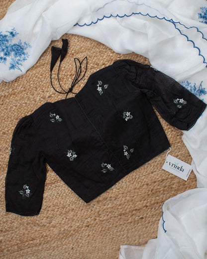 Madhulata Black Blouse