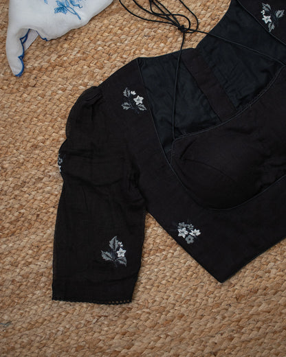 Madhulata Black Blouse