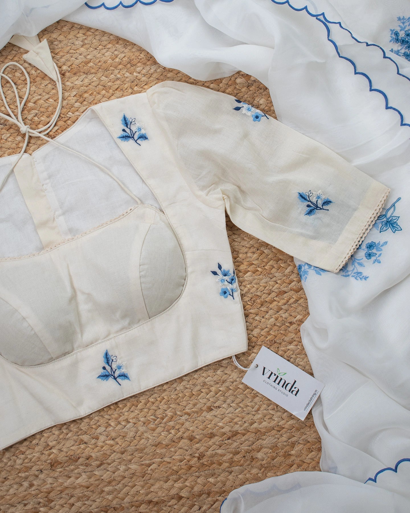 Madhulata Ivory Blouse