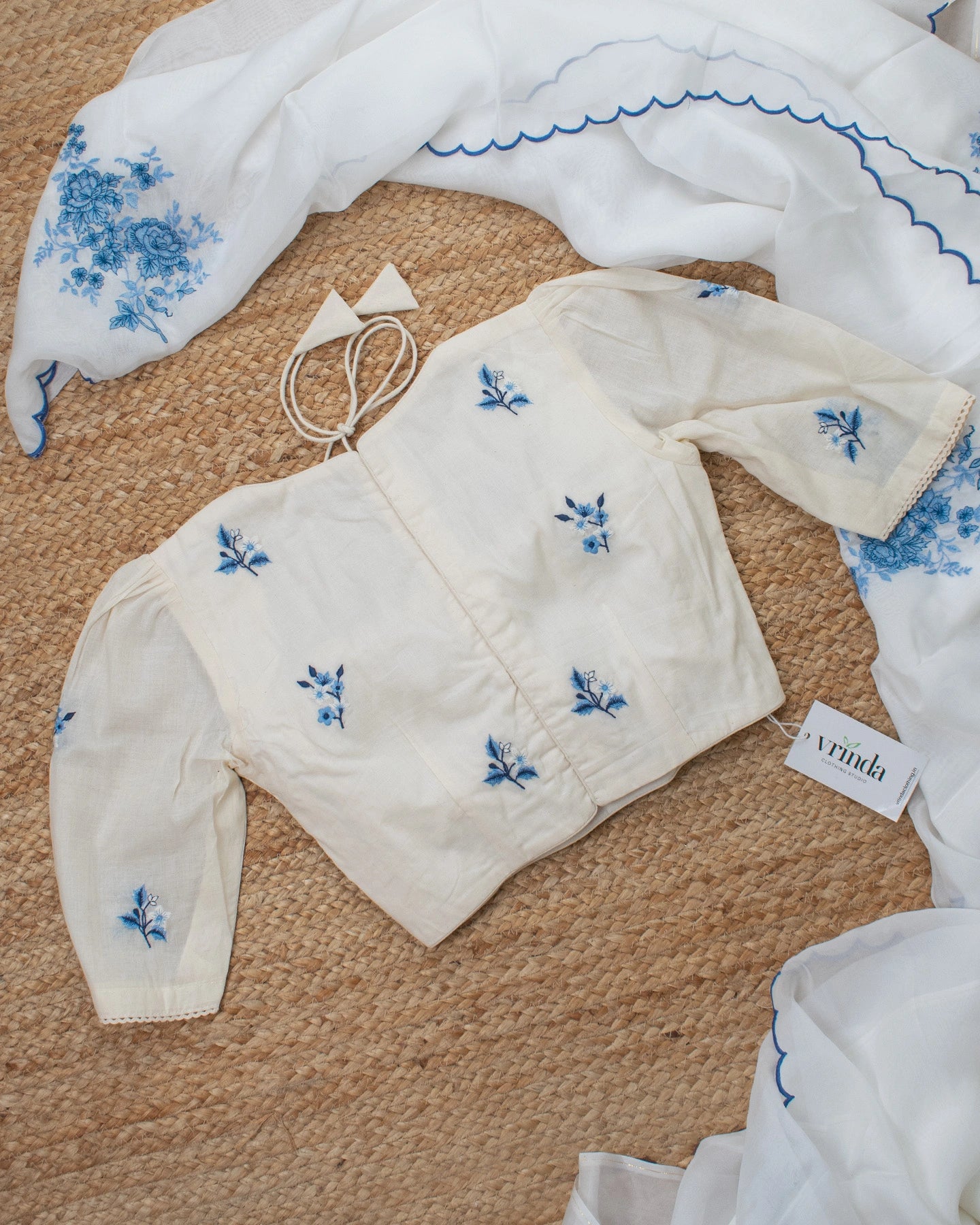 Madhulata Ivory Blouse