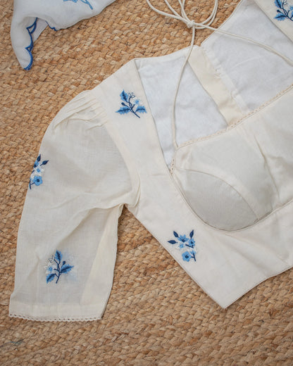 Madhulata Ivory Blouse