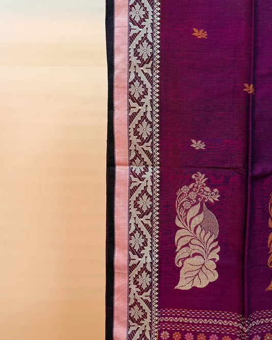 Amravati Magenta Tangail Saree