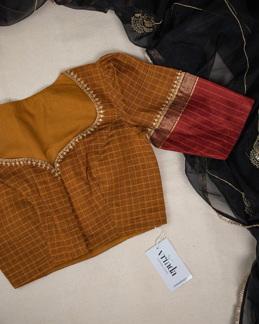 Malavika Mustard Blouse