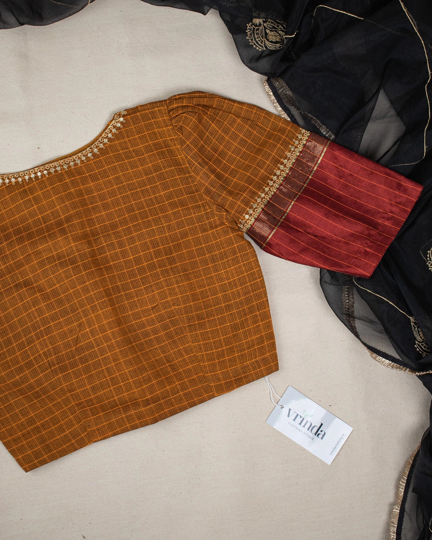 Malavika Mustard Blouse