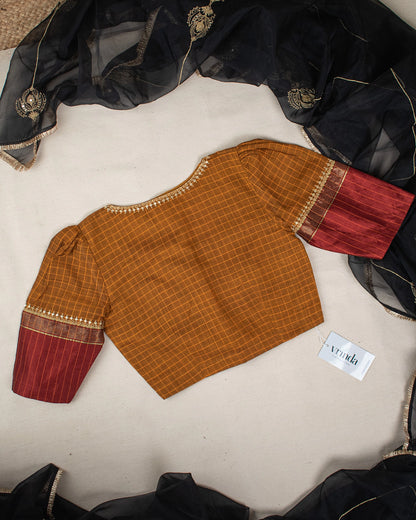 Malavika Mustard Blouse