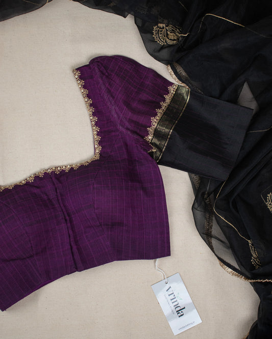 Malavika Purple Blouse