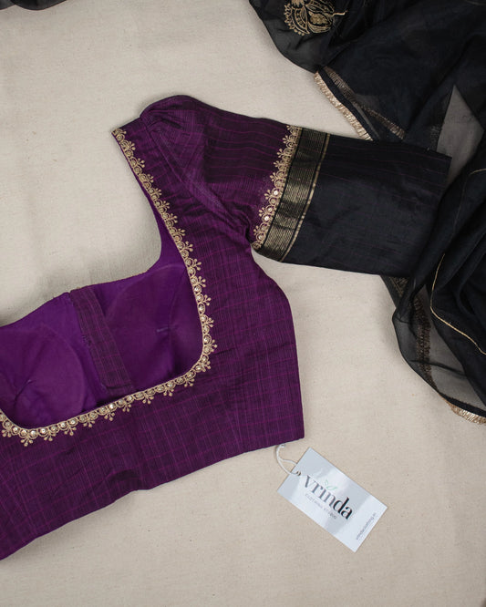 Malavika Purple Blouse