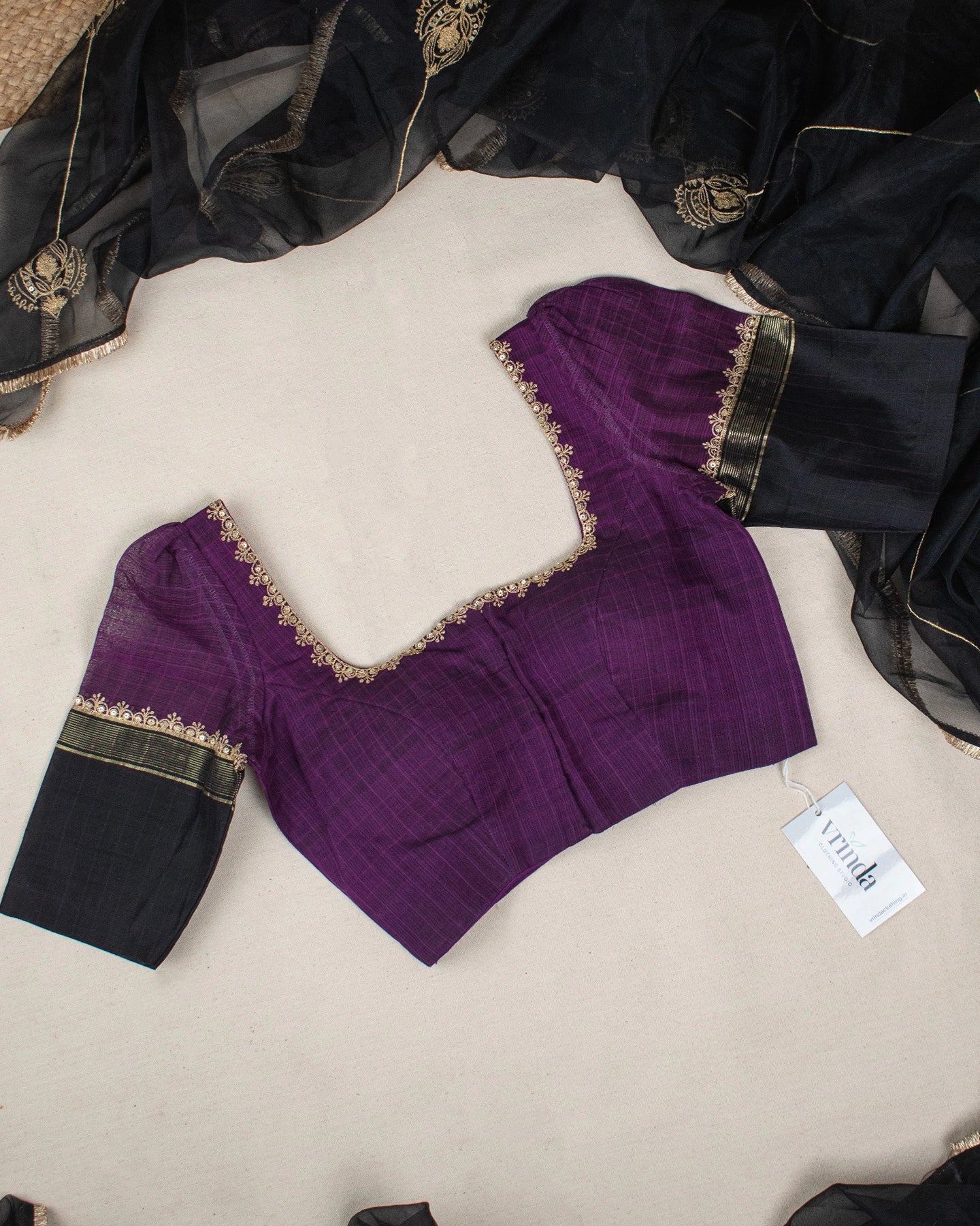 Malavika Purple Blouse