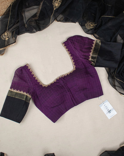 Malavika Purple Blouse