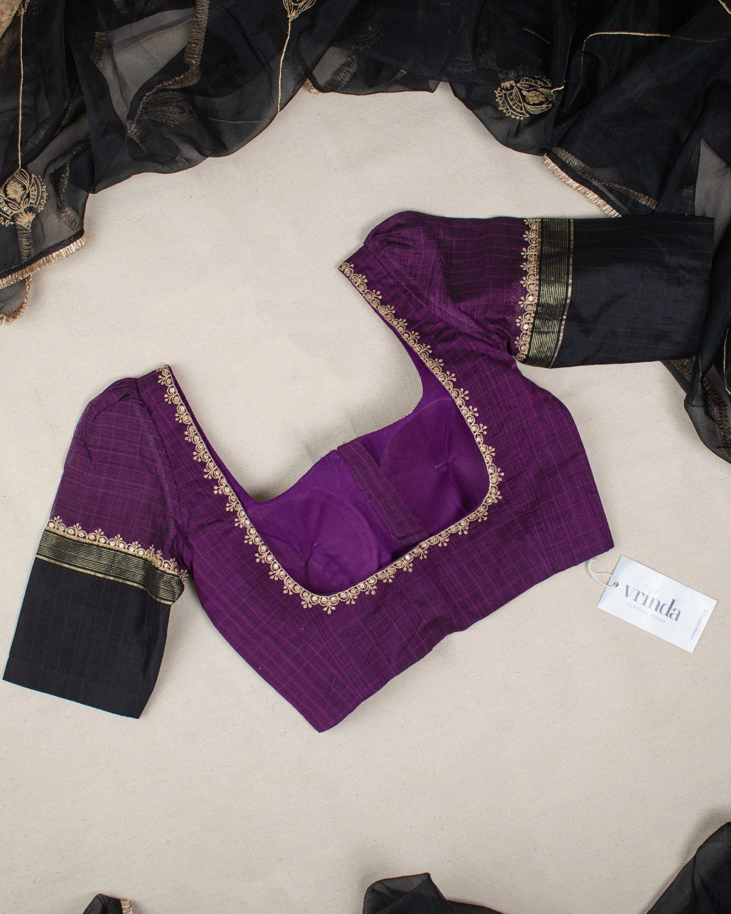 Malavika Purple Blouse