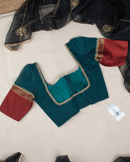 Malavika Teal Blouse