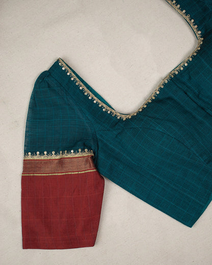 Malavika Teal Blouse