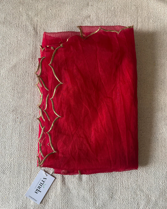 Minar Red Saree