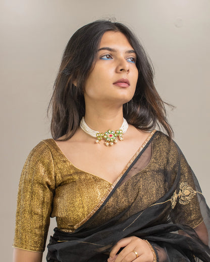 Molina Black Saree