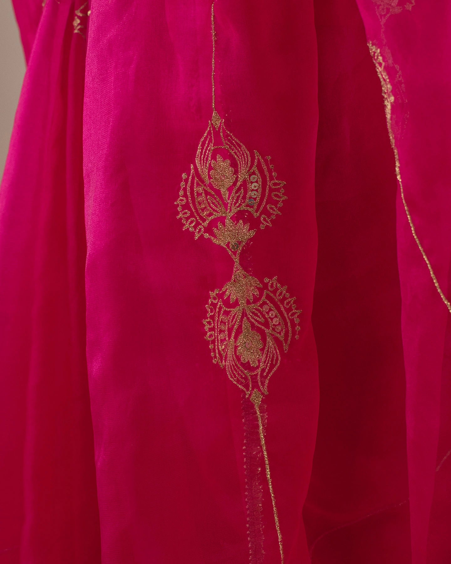 Molina Garnet Pink Saree