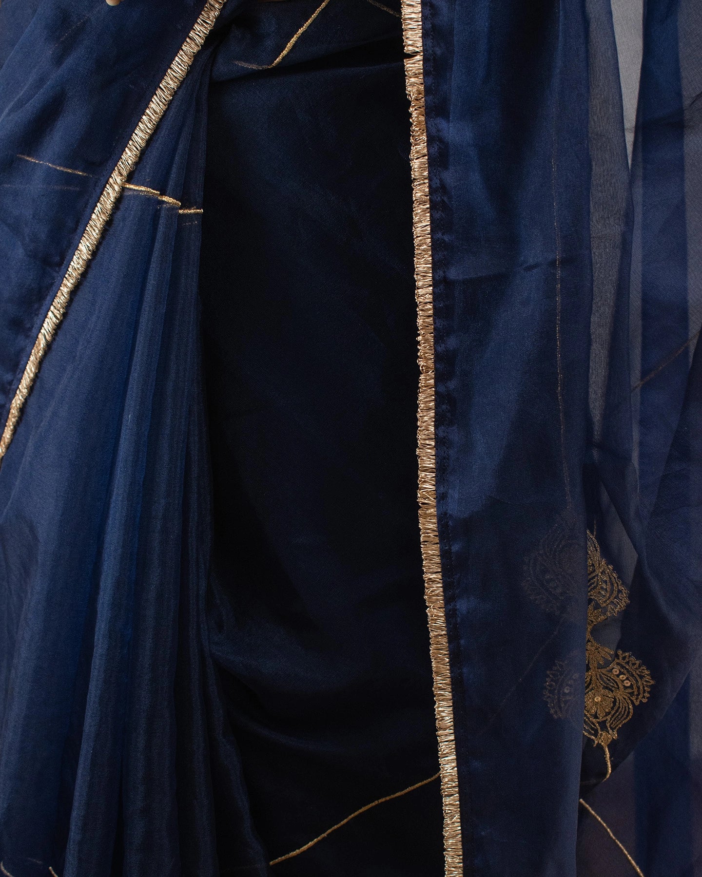 Molina Ocean Blue Saree