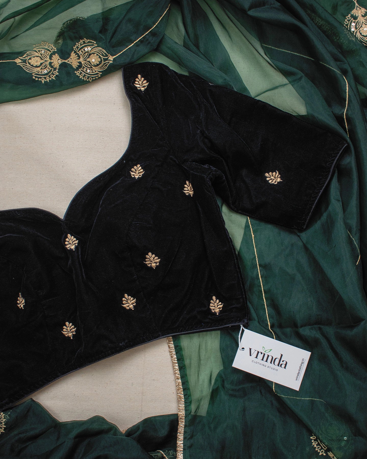 Mushreen Black Blouse