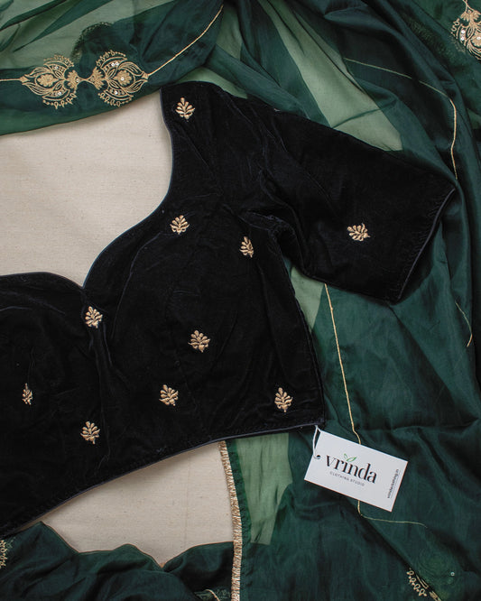 Mushreen Black Blouse