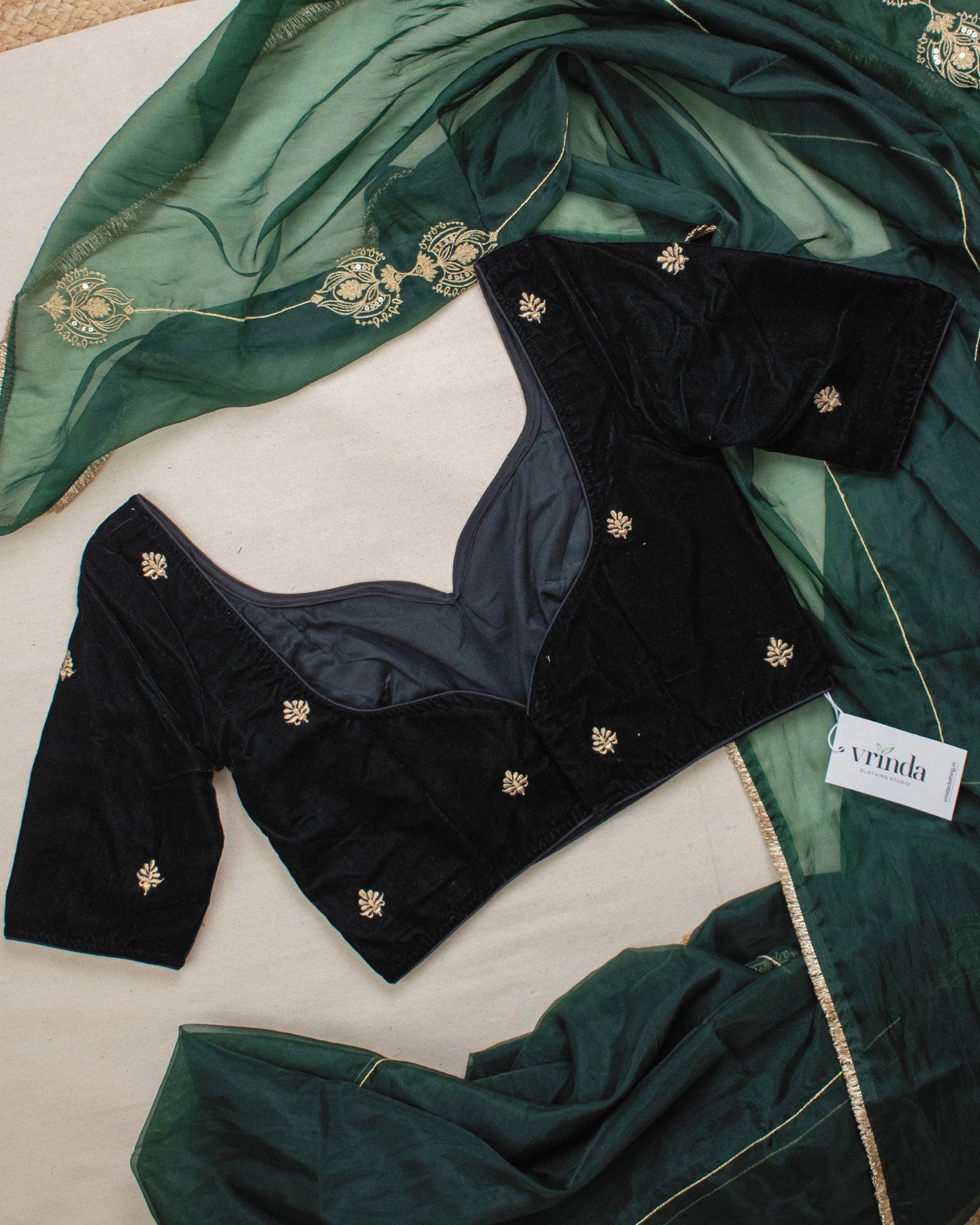 Mushreen Black Blouse