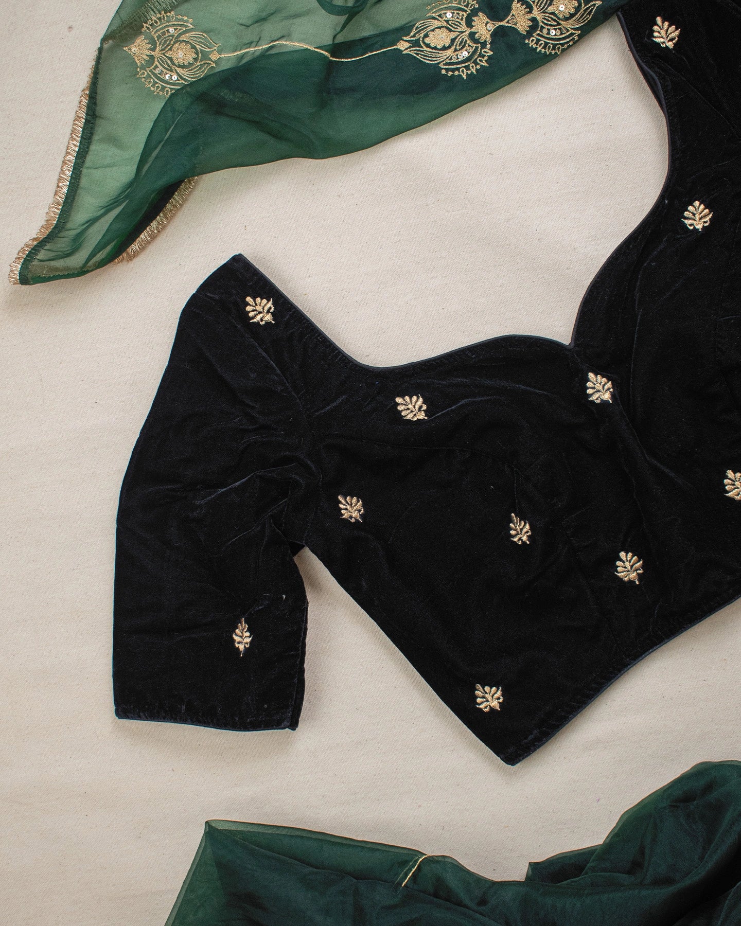 Mushreen Black Blouse