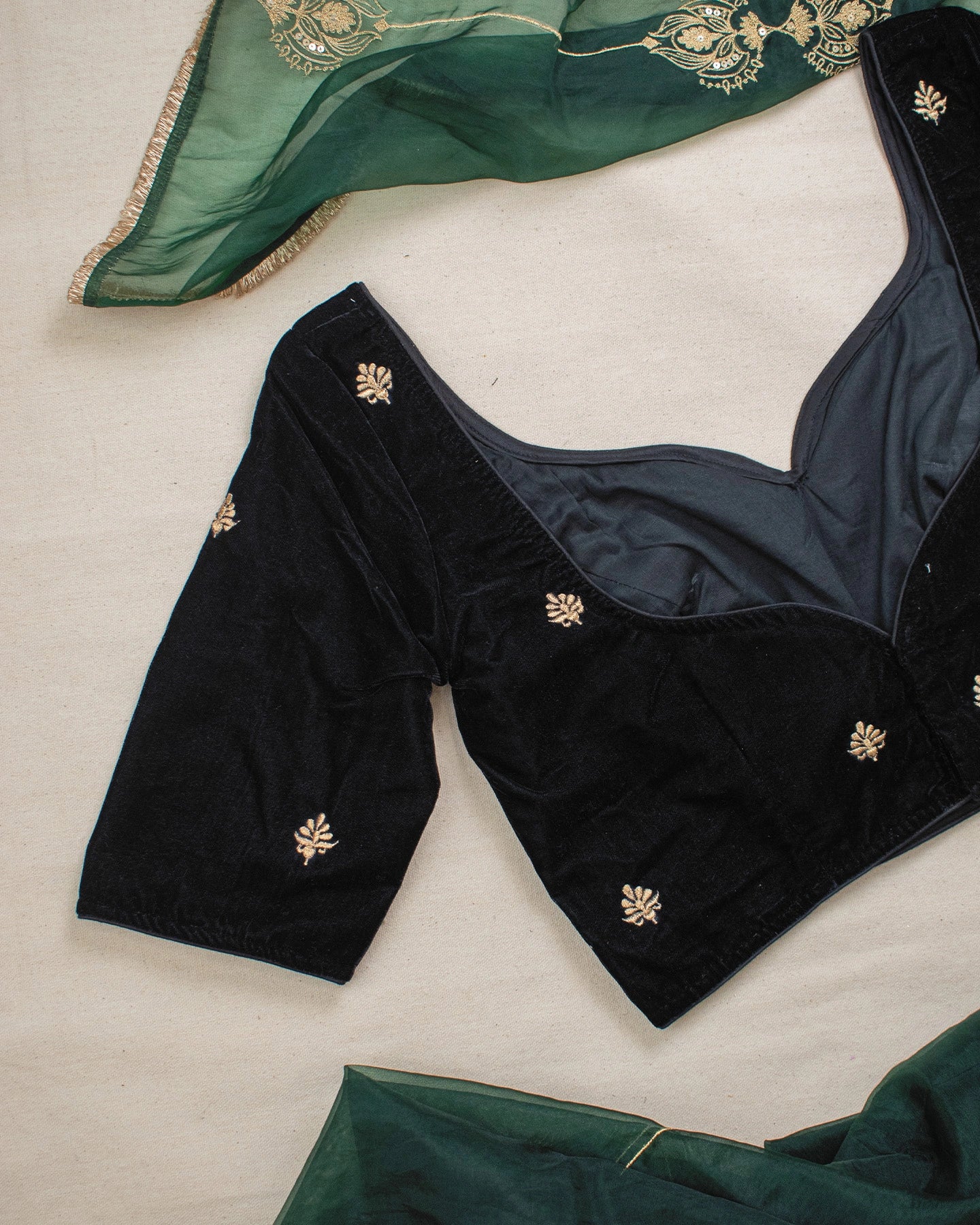 Mushreen Black Blouse