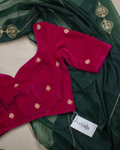 Mushreen Hotpink Blouse