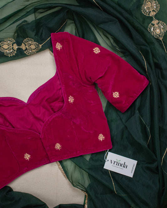 Mushreen Hotpink Blouse