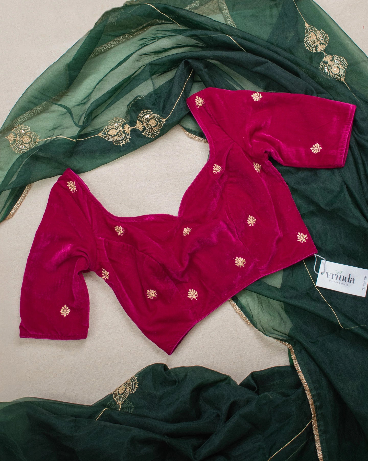 Mushreen Hotpink Blouse