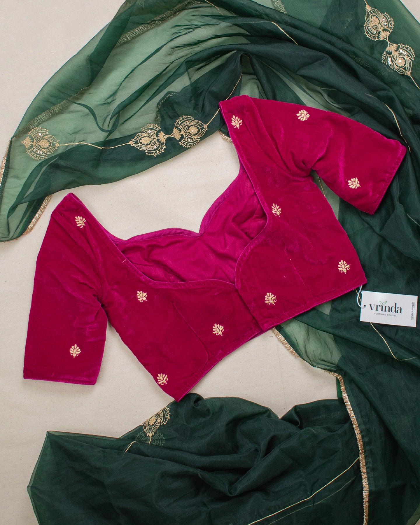 Mushreen Hotpink Blouse