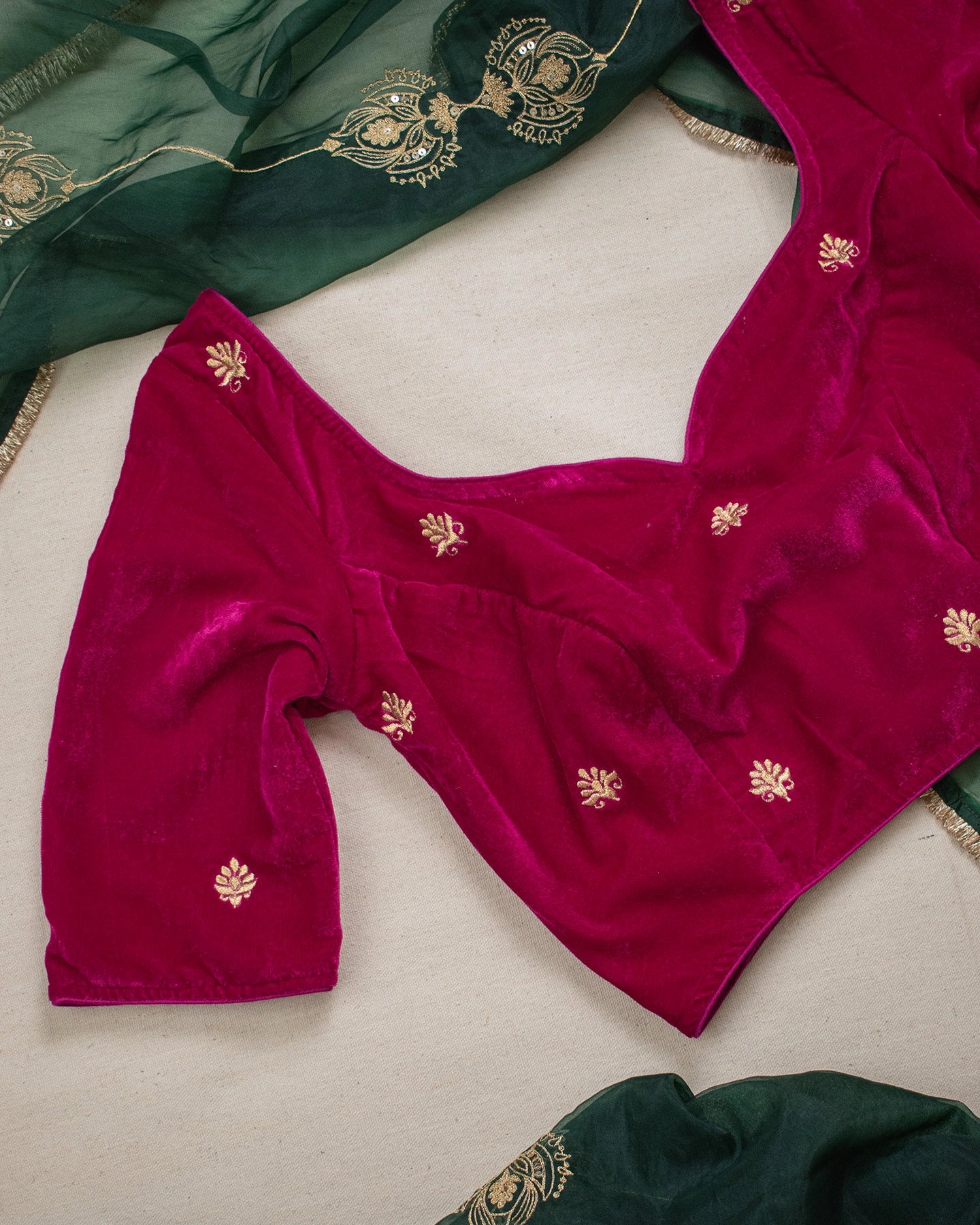 Mushreen Hotpink Blouse