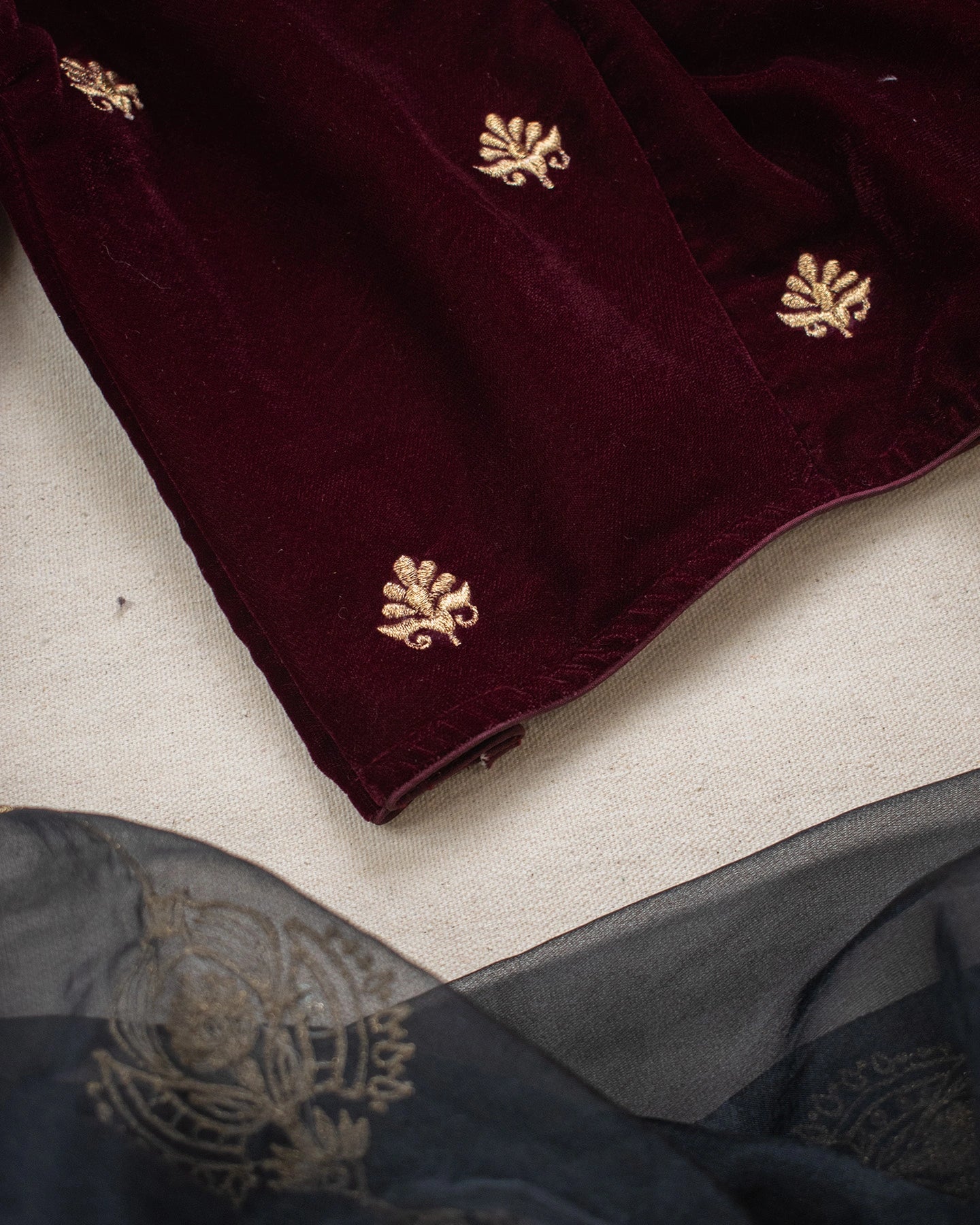 Mushreen Maroon Blouse