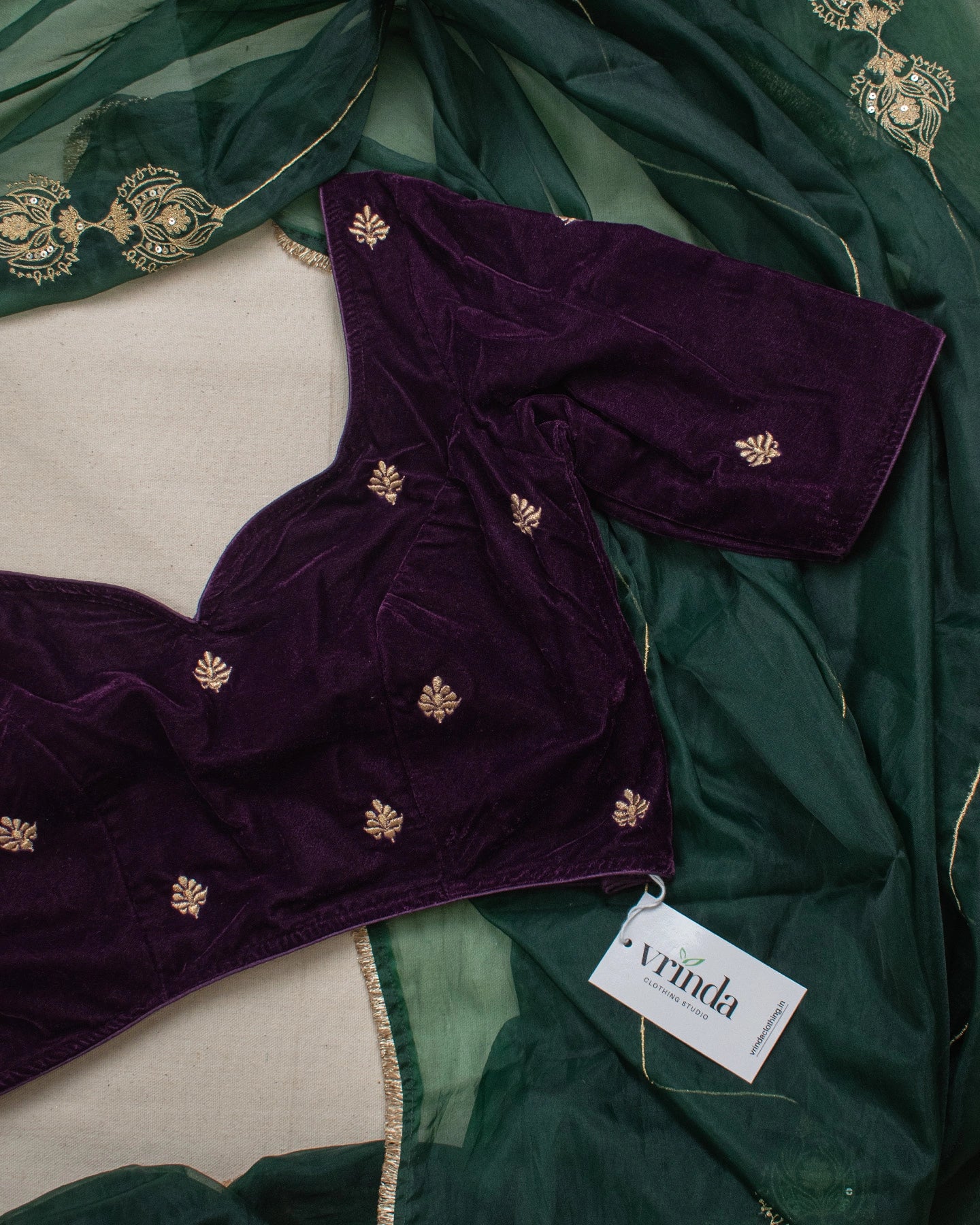 Mushreen Plum Blouse