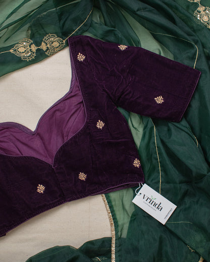 Mushreen Plum Blouse