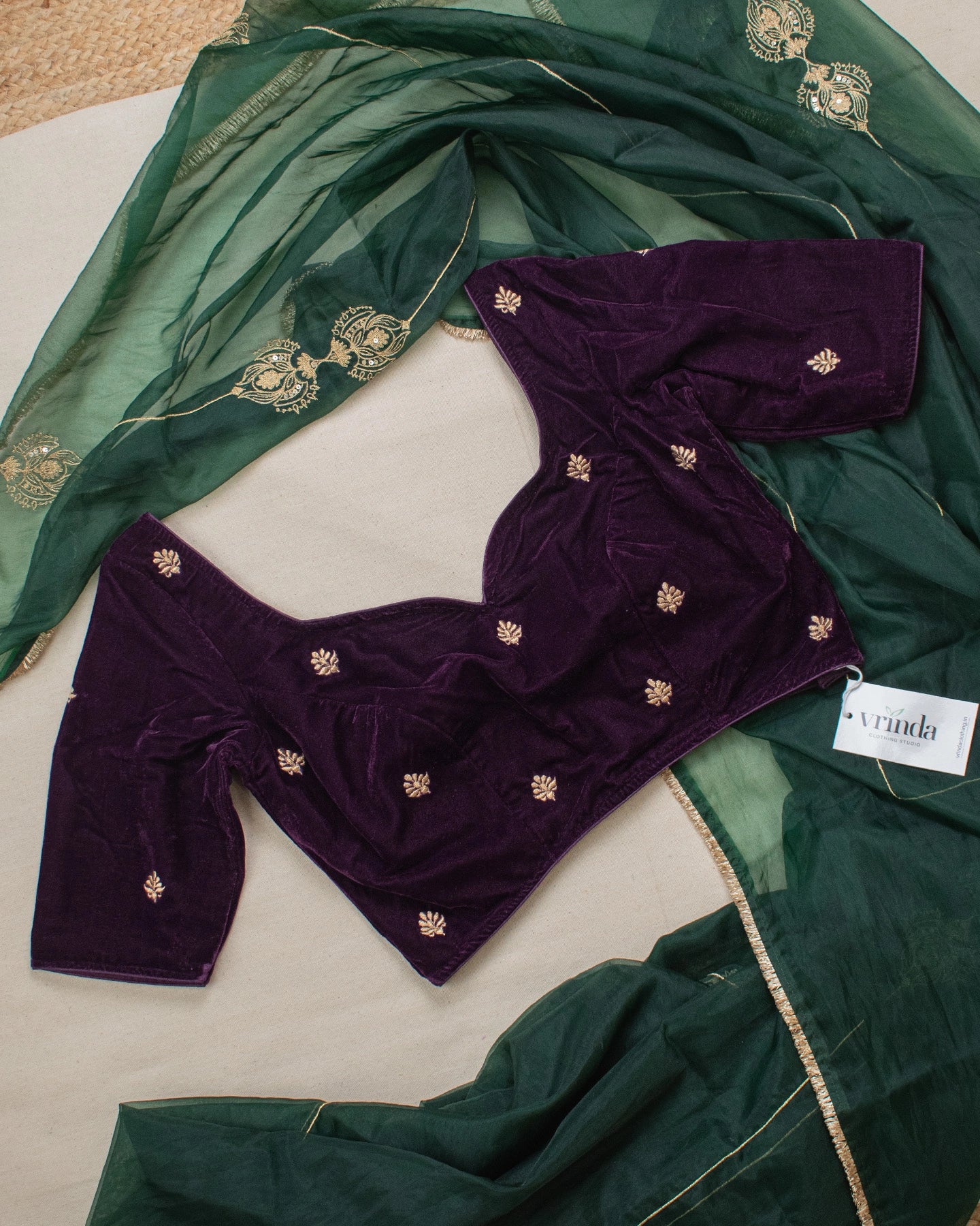 Mushreen Plum Blouse