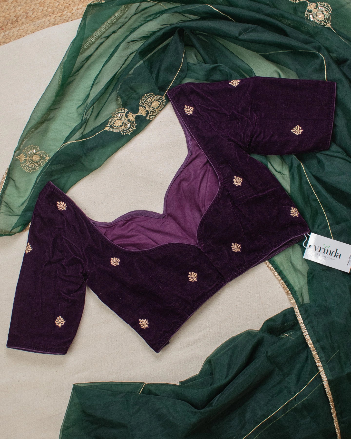 Mushreen Plum Blouse