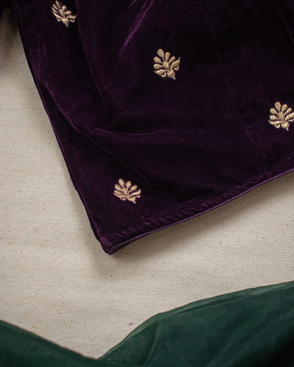 Mushreen Plum Blouse
