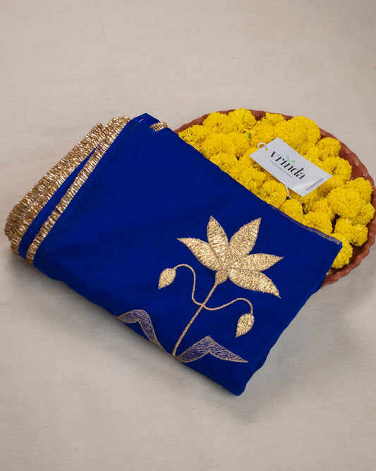 Neela Padma Zari Saree