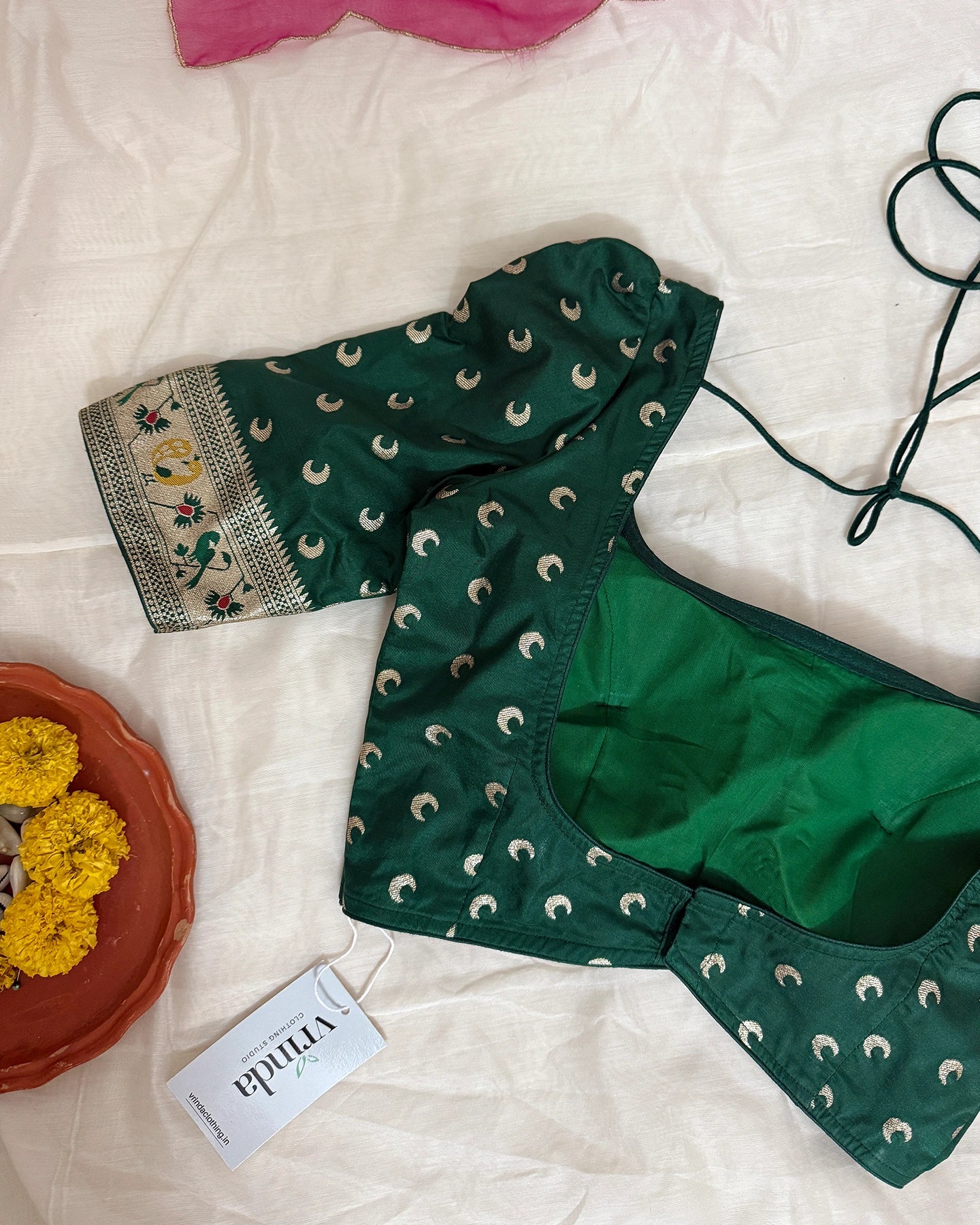 Paithani Green Blouse