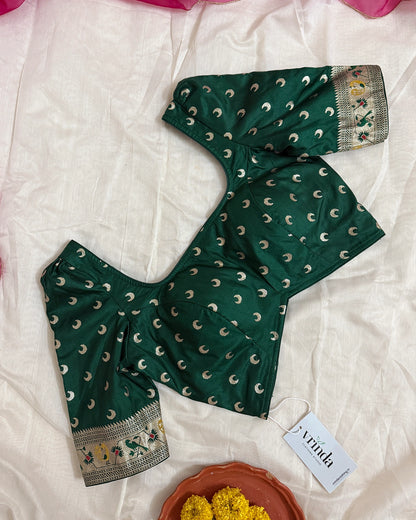 Paithani Green Blouse