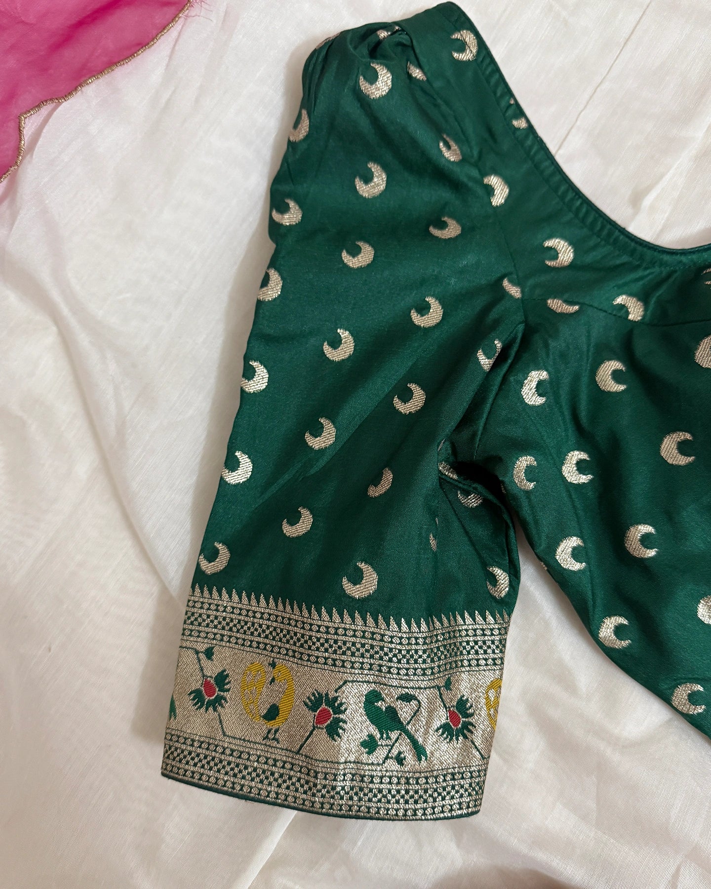 Paithani Green Blouse