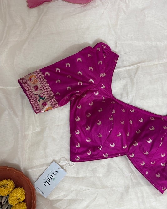 Paithani Magenta Blouse