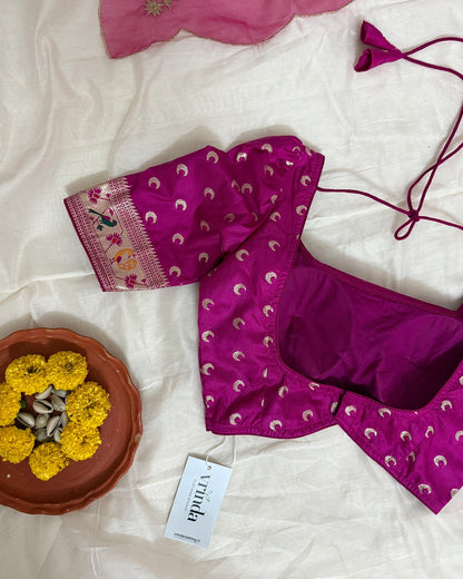 Paithani Magenta Blouse