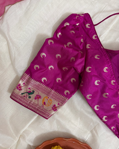 Paithani Magenta Blouse