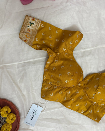 Paithani Mustard Blouse