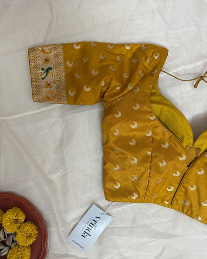 Paithani Mustard Blouse